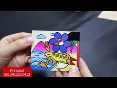 Ropa de efecto 3D Etiqueta de transferencia de calor de silicona Color negro animal