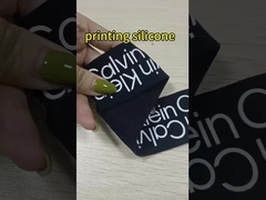Spandex/banda elástica negra del nilón los 3CM con el logotipo colorido modificado para requisitos particulares