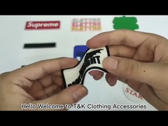 Parches de logotipo de silicona para etiquetas de uniforme / ropa de goma