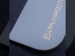 Etiqueta de parche de cuero personalizado con pantalones vaqueros en relieve personalizados