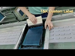 Etiqueta de transferencia de calor de silicona 3D brillante Etiqueta de impresión de pantalla de seda