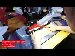 Etiqueta de transferencia de calor TPU de Holograma Arco iris OEM personalizado para prendas de vestir