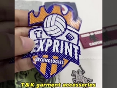 Hierro ecológico en la prenda de vestir, parches de goma de sello térmico