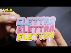 PVC silicona 3D parches de caucho insignias coser en lavadura personalizada