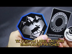 Parche de flores de bordado autoadhesivo personalizado para pantalones