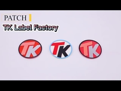 Etiquetas de impresión materiales especiales del silicón para la marca registrada superficial brillante 3D de la ropa