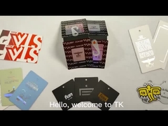 Logotipo personalizado Etiqueta de colgar de ropa