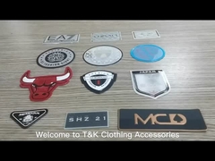 Etiqueta de prendas de vestir de alta calidad de transferencia de silicona 3D de prensa térmica