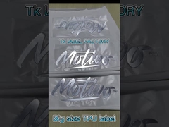 Logotipo de transferencia de calor 3D Tpu etiqueta transferencia suave Tpu logotipo para prendas de vestir