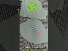 Etiqueta con el logotipo de silicona inyectada OEKO