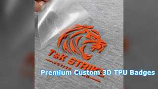 Insignias de TPU 3D personalizadas para marcas de ropa premium