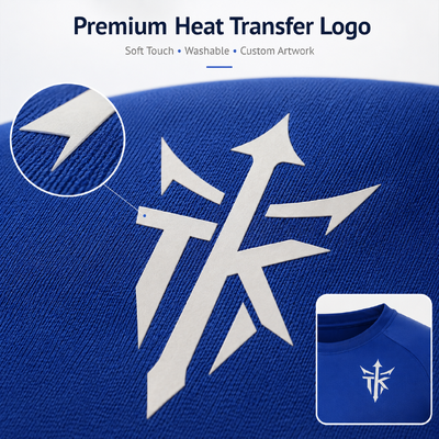 Etiquetas para ropa personalizadas, termotransferibles, lavables, en plata metálica mate para polos y ropa deportiva