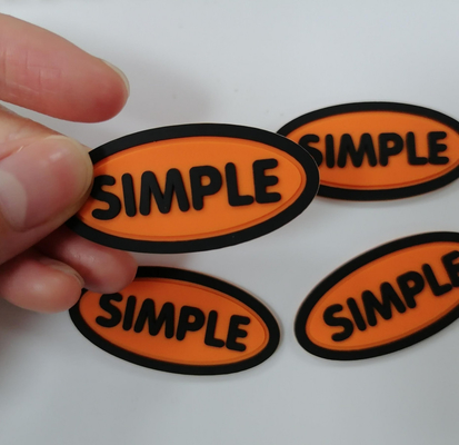 3M Reflective Embossed Custom cose en Logo Patches Silicone Badge