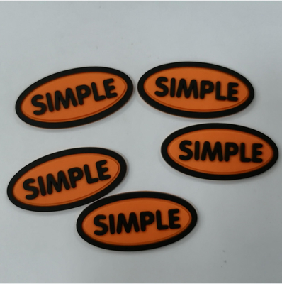 3M Reflective Embossed Custom cose en Logo Patches Silicone Badge