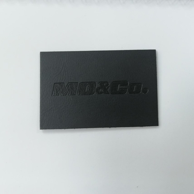 El cuero repujado lavable de la etiqueta remienda la PU de la microfibra del ante
