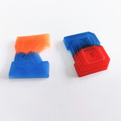La aduana grabada en relieve cose en Logo Patches, etiqueta de goma del PVC con efecto especial