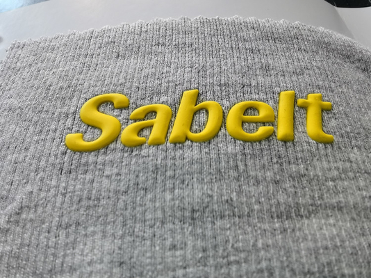 3D que imprime la ropa de la transferencia de calor de la ropa etiqueta la grabación en relieve del silicón
