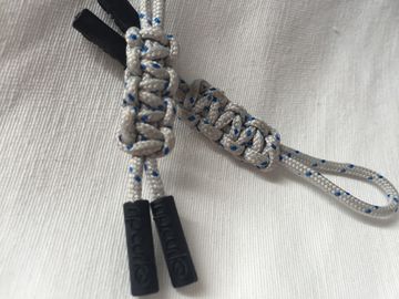 Inyección hecha a mano modificada para requisitos particulares de los colores TPU del tirador de cremallera 3 de Paracord