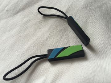 Tirador suave fuerte de la cremallera del Pvc 3D, tiradores de cremallera lindos para los bolsos