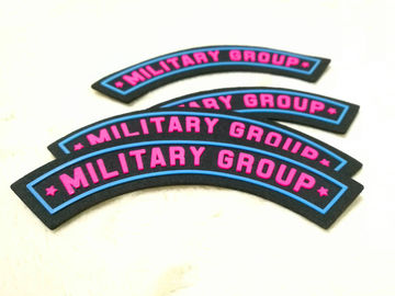 Etiquetas de goma coloridas de la ropa, remiendos militares personalizados para el sombrero táctico
