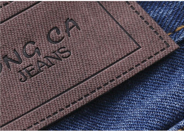 Remiendos imprimibles del cuero repujado del logotipo con las etiquetas de la ropa del cuero del velcro