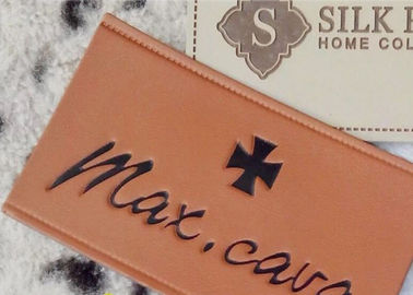 Remiendos imprimibles del cuero repujado del logotipo con las etiquetas de la ropa del cuero del velcro