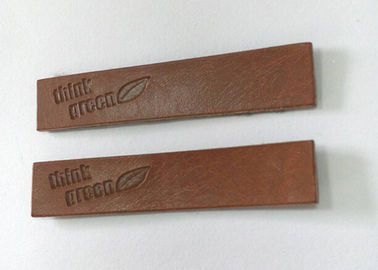Eco - remiendos amistosos del cuero repujado de Brown oscuro para la ropa