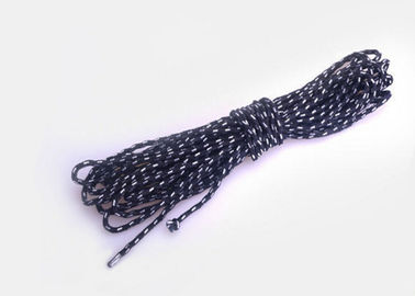 acabamiento revestido de la cuerda trenzada de nylon no elástico fuerte del cordón de la inelasticidad de 3m m/de 4m m