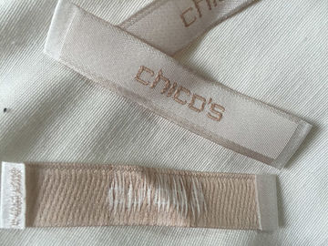 Eco - la ropa tejida algodón amistoso etiqueta las etiquetas para la ropa bordadas