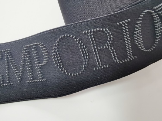 Banda Eco de Dot Printed Logo Black Elastic del cepillo de dientes amistoso