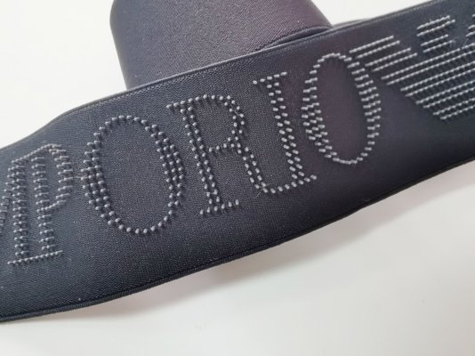 Banda Eco de Dot Printed Logo Black Elastic del cepillo de dientes amistoso