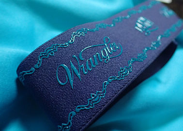 Cinta elástico del logotipo de encargo y del silicón antideslizante para la chaqueta de la capa de la ropa