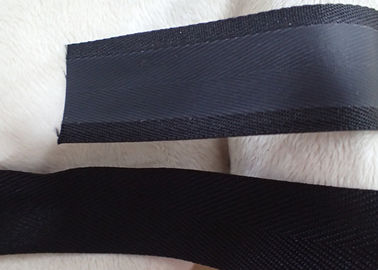 Efecto mate del poliéster que cubre la cinta tejida, color no elástico del negro del cordón