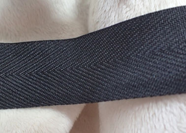 Efecto mate del poliéster que cubre la cinta tejida, color no elástico del negro del cordón