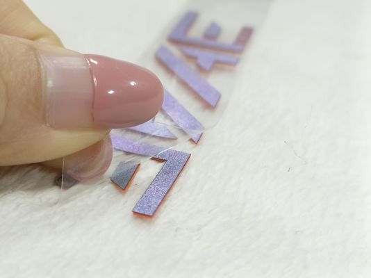 OEM Etiquetas de transferencia de calor de ropa 3D de silicona gruesa Oeko Tex con textura especial