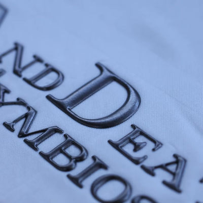 Letras de diseño personalizado de alta frecuencia de marca en relieve 3D TPU Logotipo de transferencia de calor hierro en etiquetas para ropa