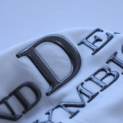 Letras de diseño personalizado de alta frecuencia de marca en relieve 3D TPU Logotipo de transferencia de calor hierro en etiquetas para ropa