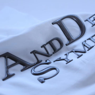 Letras de diseño personalizado de alta frecuencia de marca en relieve 3D TPU Logotipo de transferencia de calor hierro en etiquetas para ropa