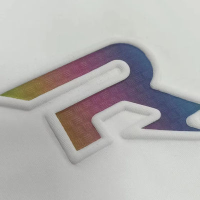 Etiqueta de impresión de TPU 3D en negro en relieve Etiqueta de impresión térmica en TPU para jersey