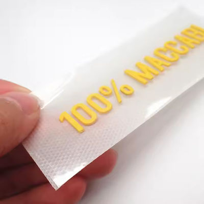 Etiquetas personalizadas sin etiqueta de caucho de silicona Transferencia de calor con letras y números 3D Impresión de transferencia de logotipo