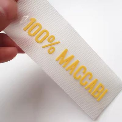 Etiquetas personalizadas sin etiqueta de caucho de silicona Transferencia de calor con letras y números 3D Impresión de transferencia de logotipo