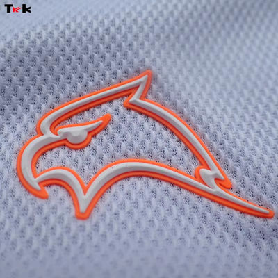 Etiquetas personalizadas sin etiqueta de caucho de silicona Transferencia de calor con letras y números 3D Impresión de transferencia de logotipo
