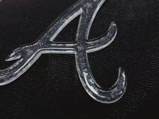 Imitación personalizada de hielo semitransparente brillante TPU Logotipo de transferencia de calor para ropa