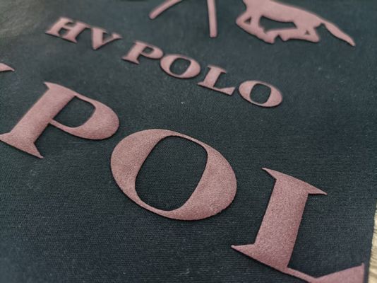 Prendas de vestir de espuma de polvo 3D en relieve etiqueta de ropa logotipo de prensa térmica etiquetas para sudadera