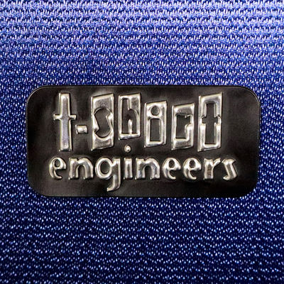 Logotipo de transferencia de calor de metal Tpu negro de plata 3D personalizado para prendas de vestir de alta calidad