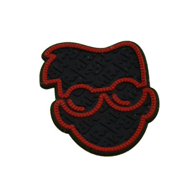 Etiqueta de silicona 3D personalizada, prensada con calor, lavable, transferencia de logotipo de silicona suave 3D, insignia