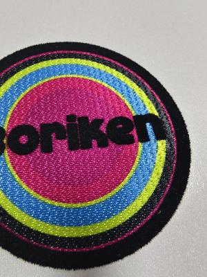 Parche de logotipo de flocado para plancha térmica personalizado, vinilo de transferencia de calor para camiseta