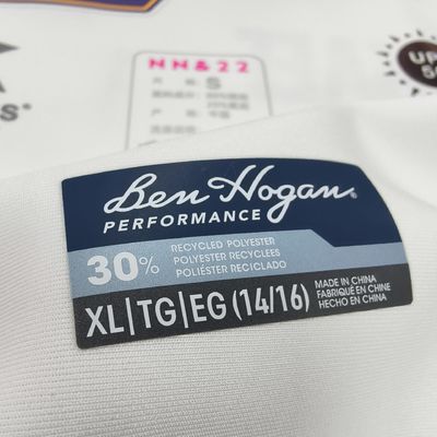 Etiquetas de película de impresión de transferencia de calor con tinta reflectante personalizada para camisetas de ropa deportiva