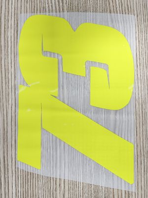Película adesiva DTF de etiqueta de moda personalizada sobre transferencia de plancha de PET para camisetas