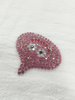 Pegatina de transferencia de calor de diseño personalizado con logotipo de pedrería para planchar en camisetas, sombreros, cristal DIY